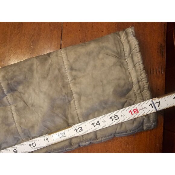 Razzoli Lightweight Parka Jacket Green Gray Artsy Funky Oversized Collar Zipper - Picture 8 of 13